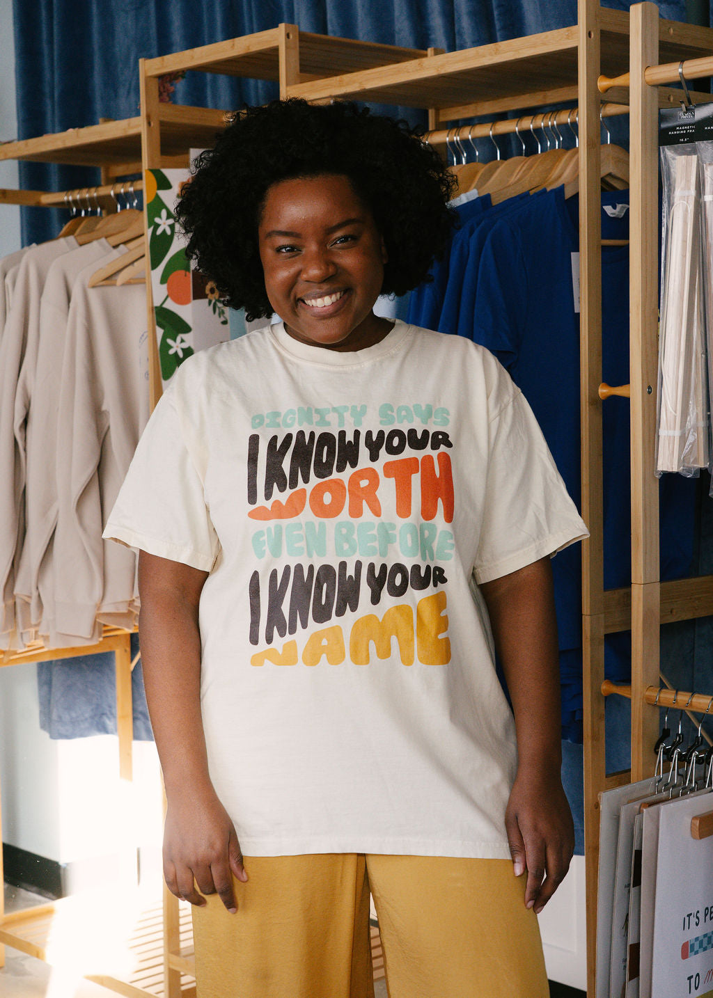 Know Your Worth T-Shirt Danielle Coke Balfour