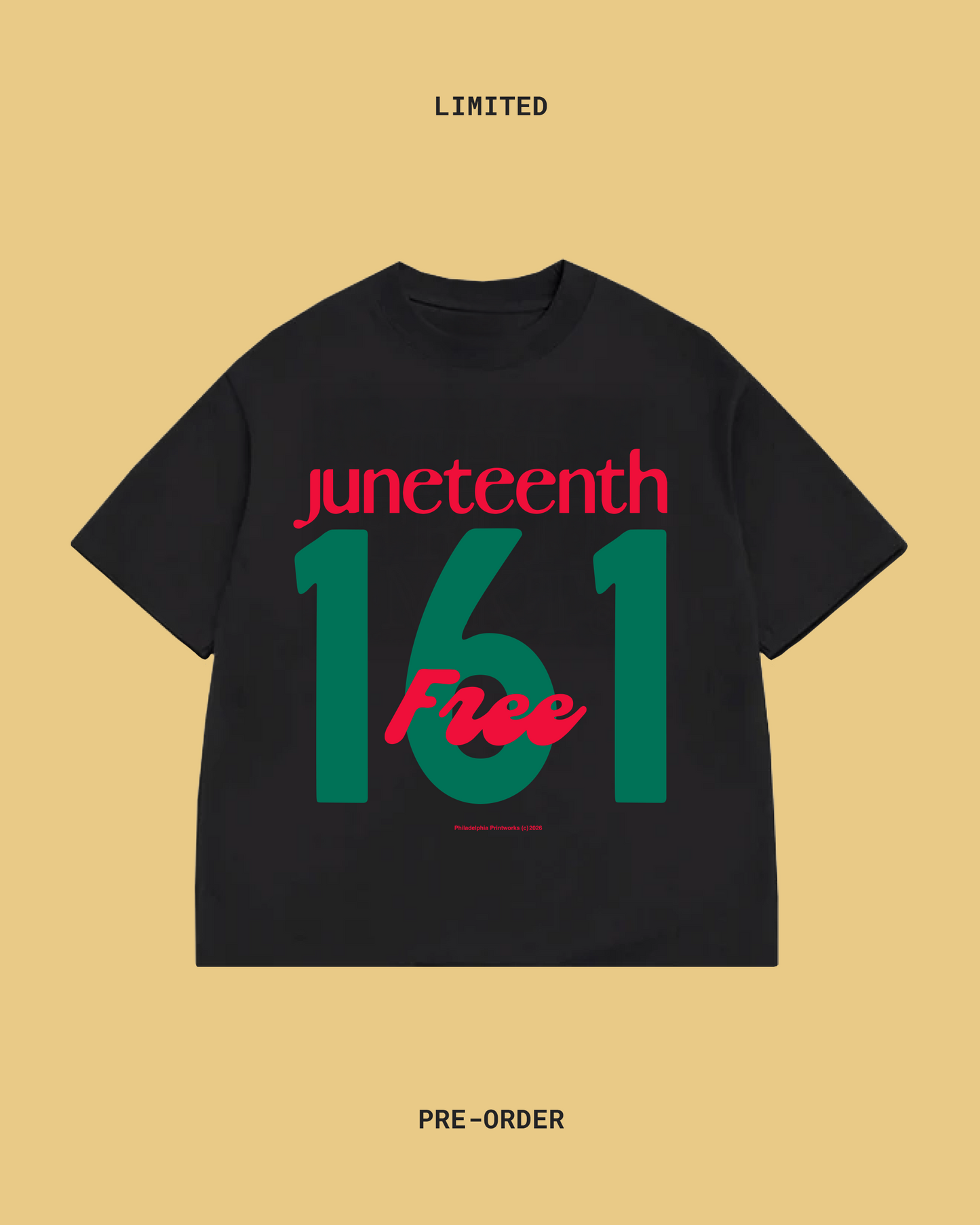 Juneteenth Cropped T-Shirt (Ships June 8th) Donte Neal