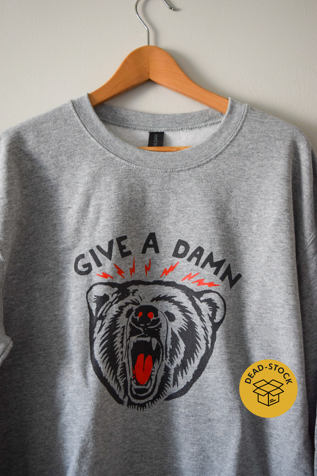 Give A Damn Sweatshirt—Medium Sample Sale