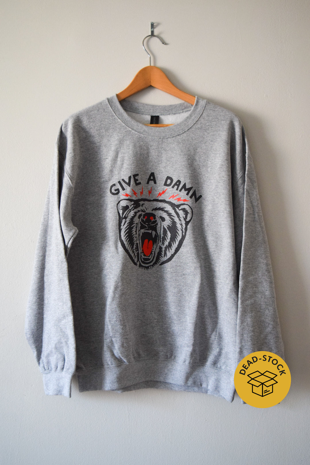 Give A Damn Sweatshirt—Medium Sample Sale