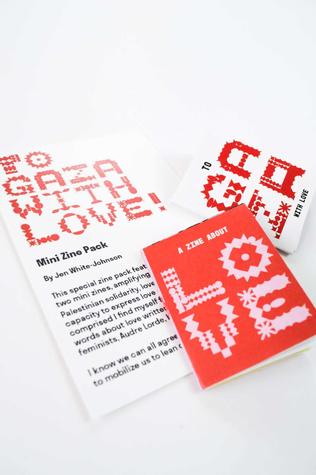 To Gaza With Love Mini Zine Pack Jennifer White-Johnson