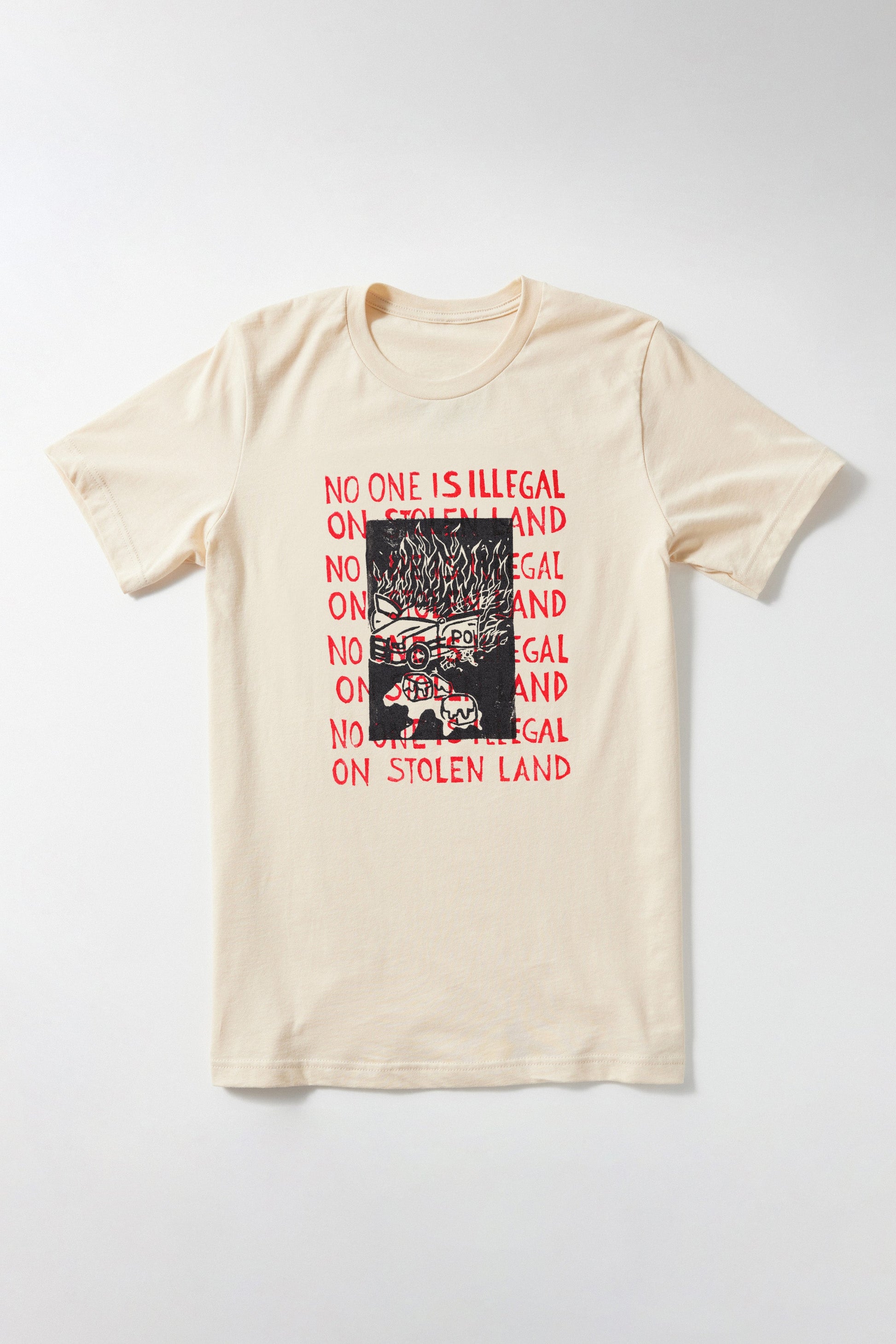 No One is Illegal on Stolen Land T-Shirt Zoë Luh