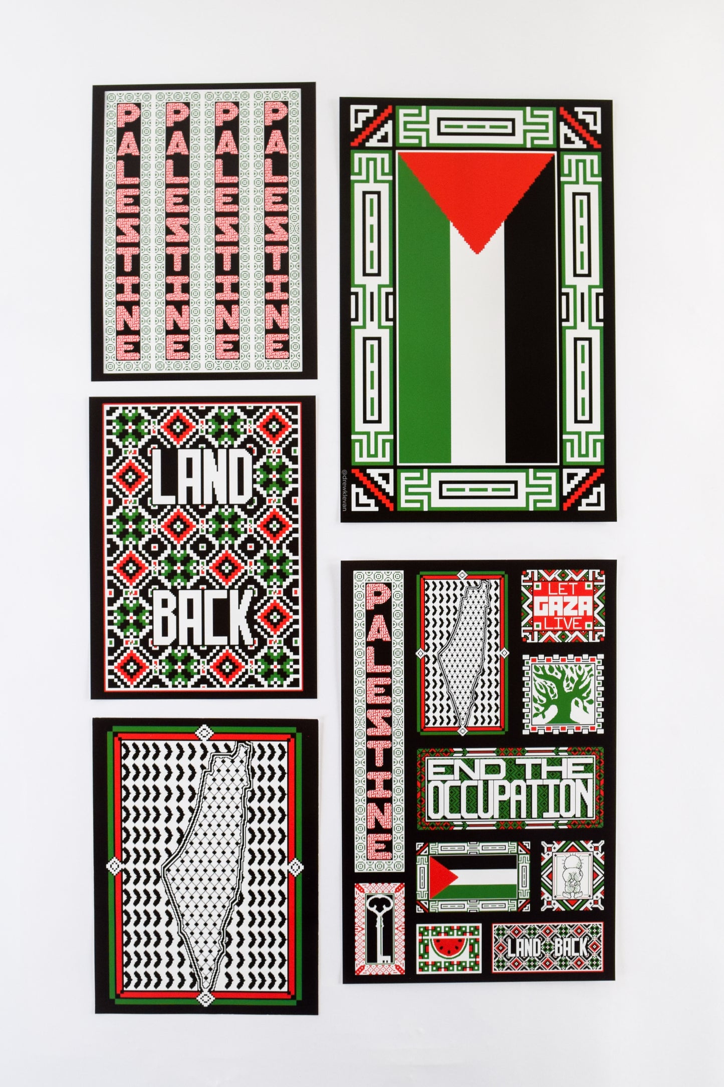 Free Palestine! Poster Pack Drew LeVan