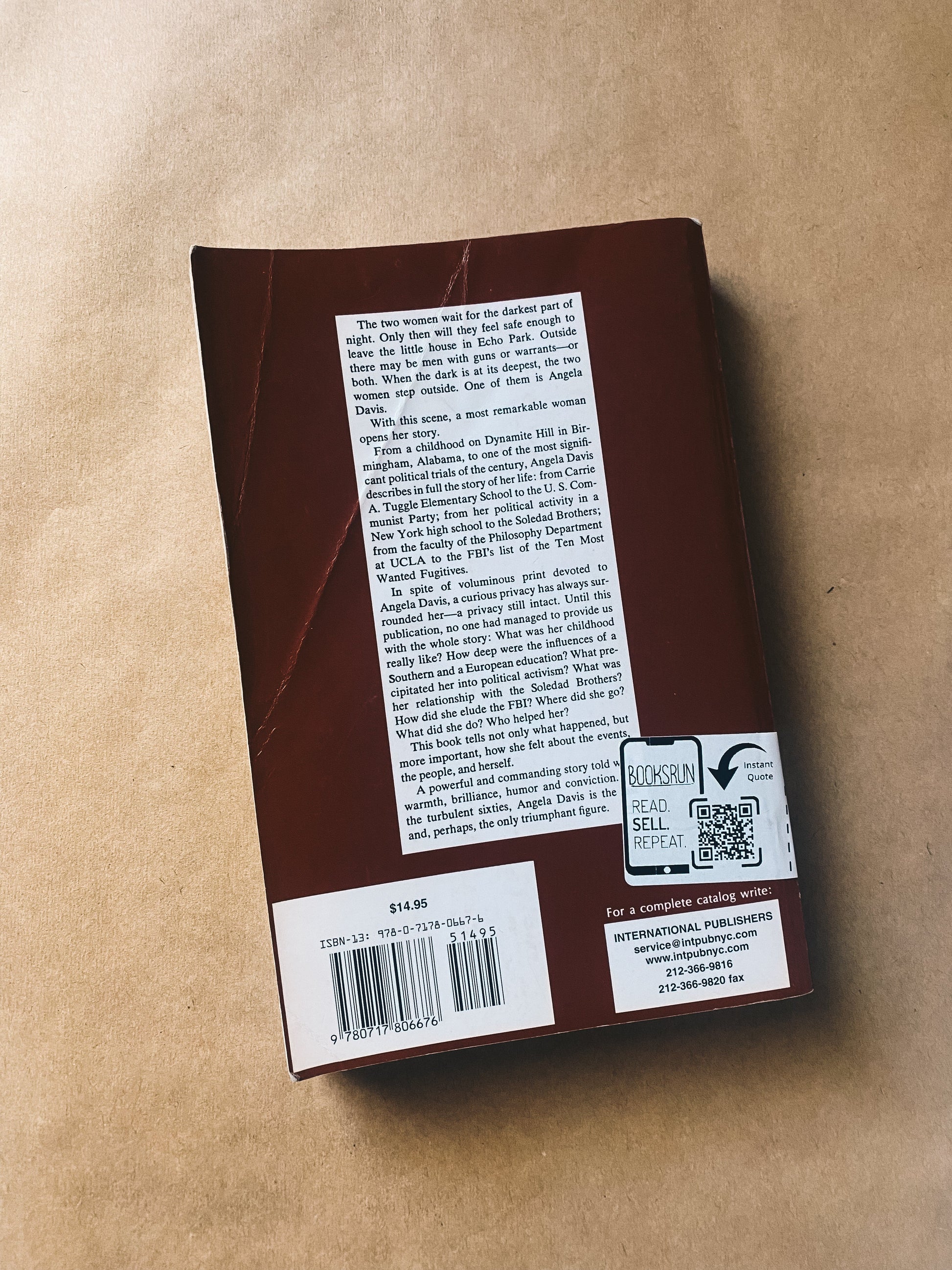 Angela Davis’ Autobiography Books Cree Myles
