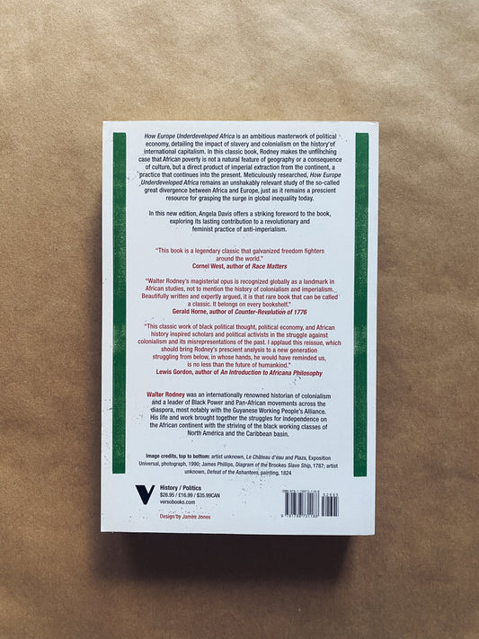 How Europe Underdeveloped Africa by Walter Rodney (1972) Books Radical Roots