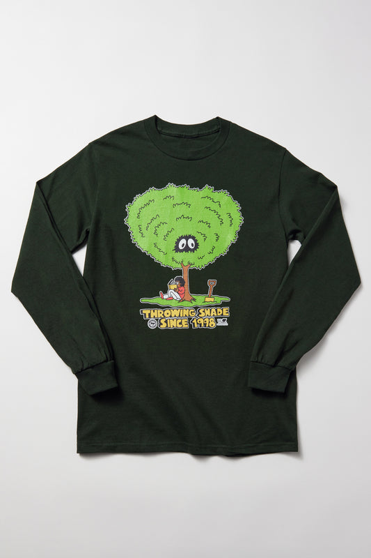 Throwing Shade Long Sleeve T-Shirt UC Green