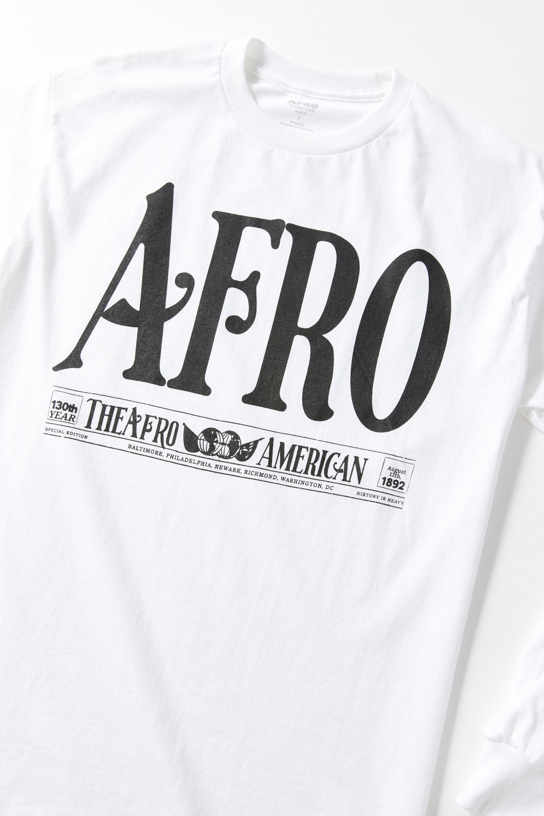 AFRO American Newspaper Longsleeve T-Shirt AFRO