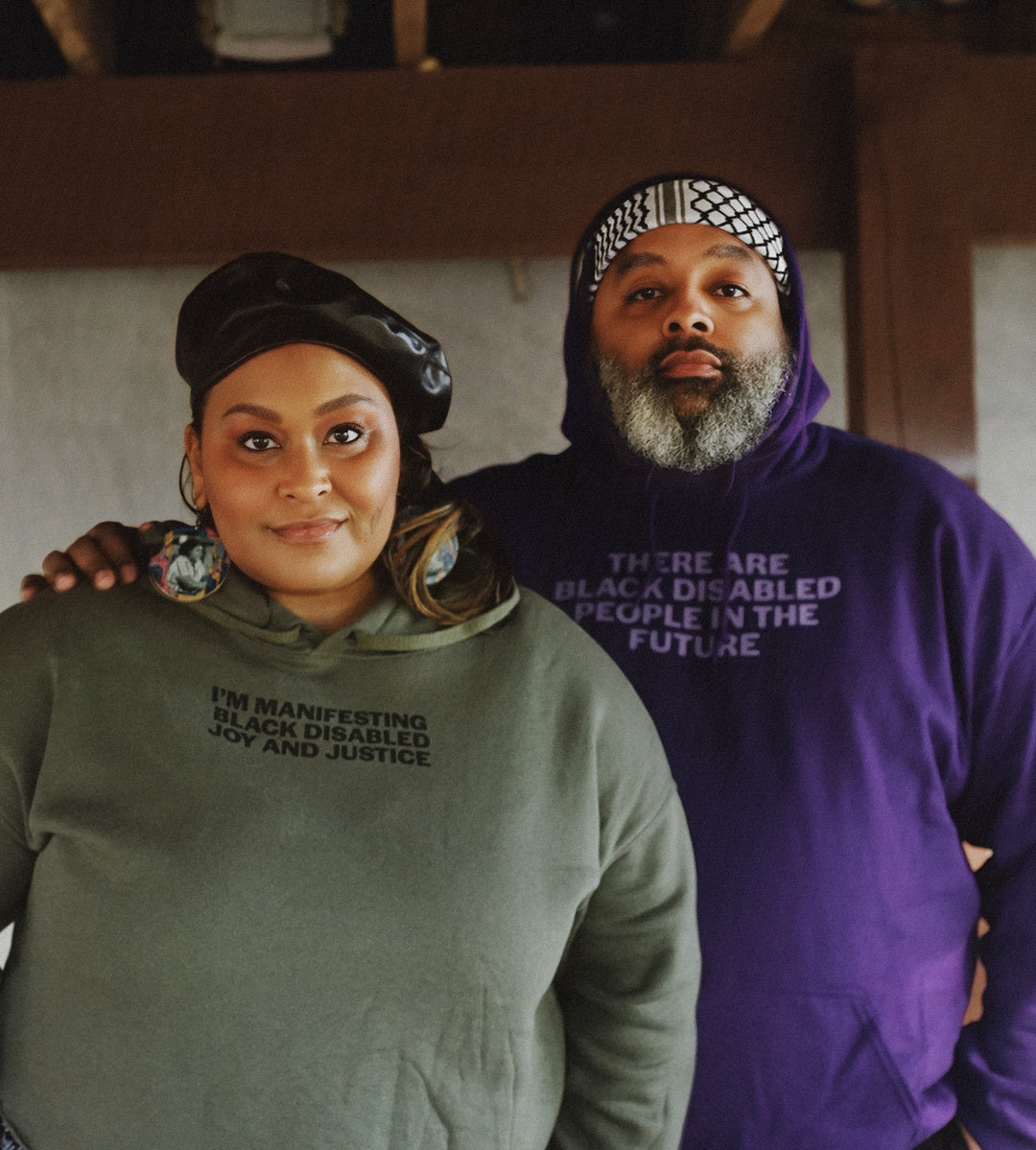 Black Disabled Joy Cropped Hoodie Jennifer White-Johnson