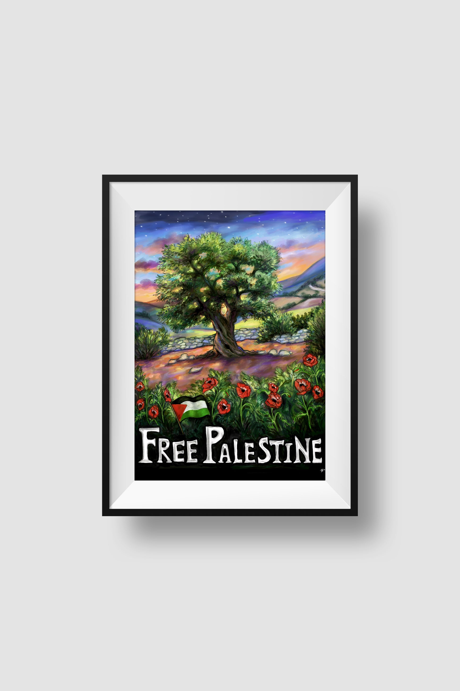 Free Palestine! Poster James Falciano