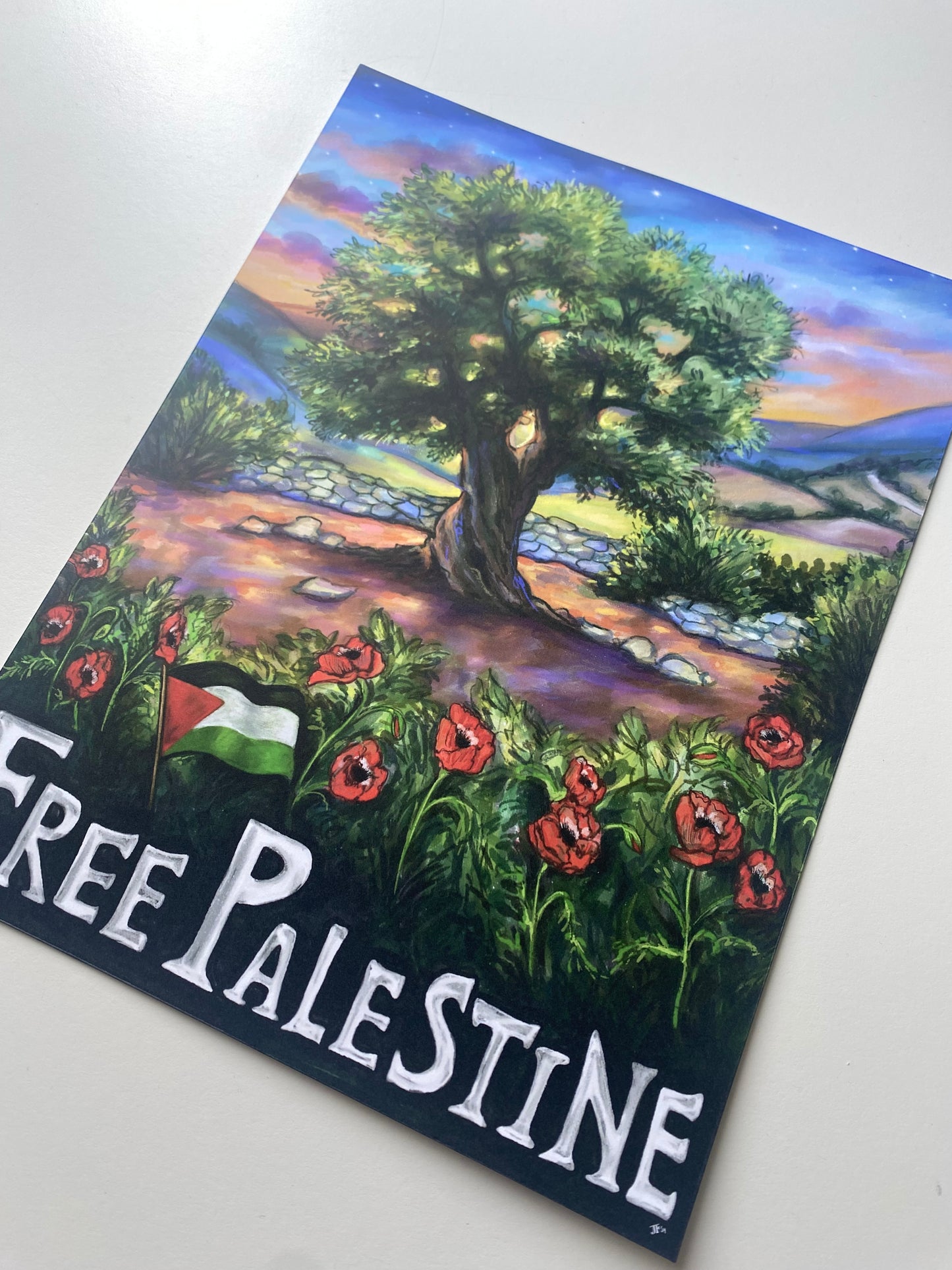 Free Palestine! Poster James Falciano