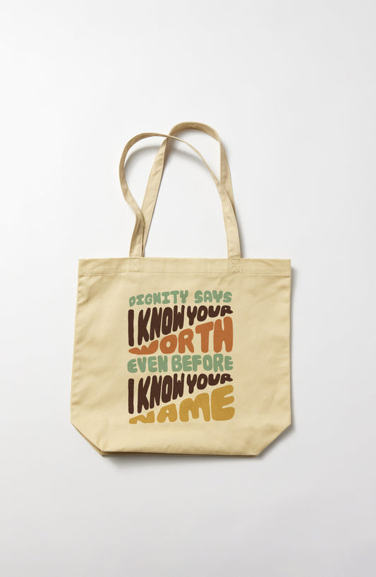 Know Your Worth Tote Danielle Coke Balfour