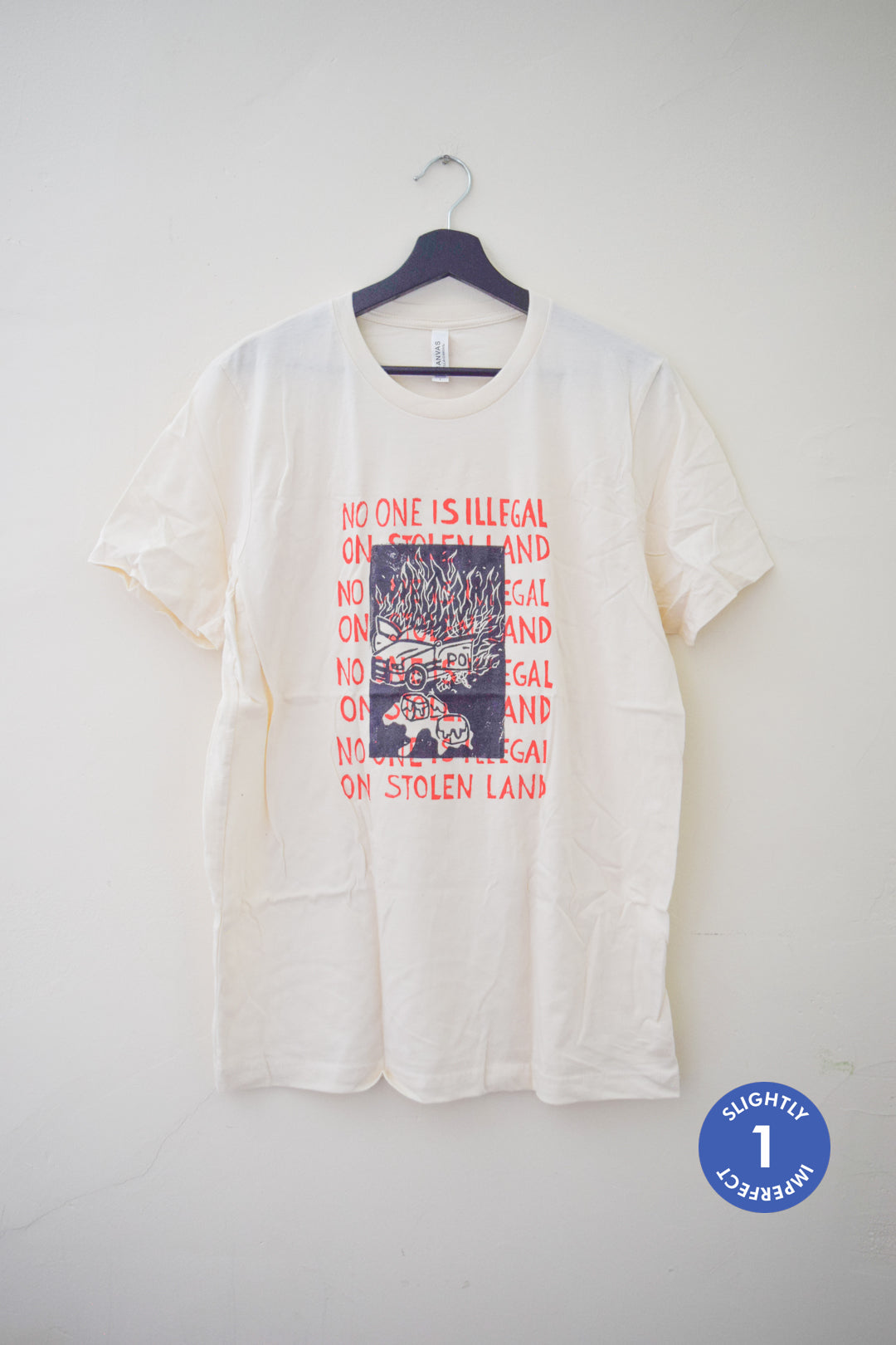 No One is Illegal T-Shirt Sample Sale
