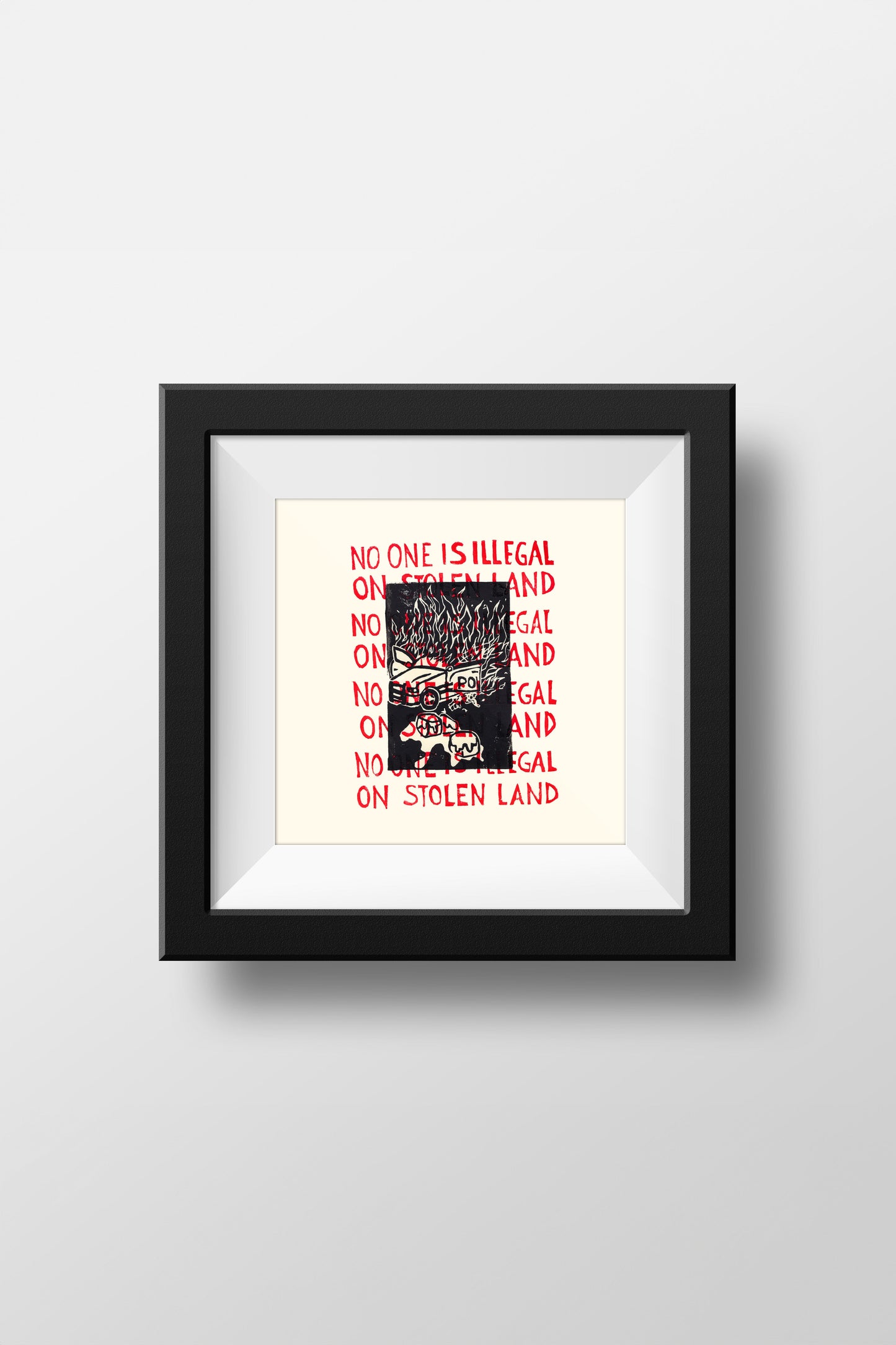 No One is Illegal on Stolen Land Poster Zoë Luh
