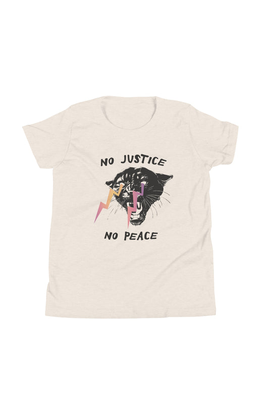 No Justice No Peace Youth T-Shirt Maryam Pugh