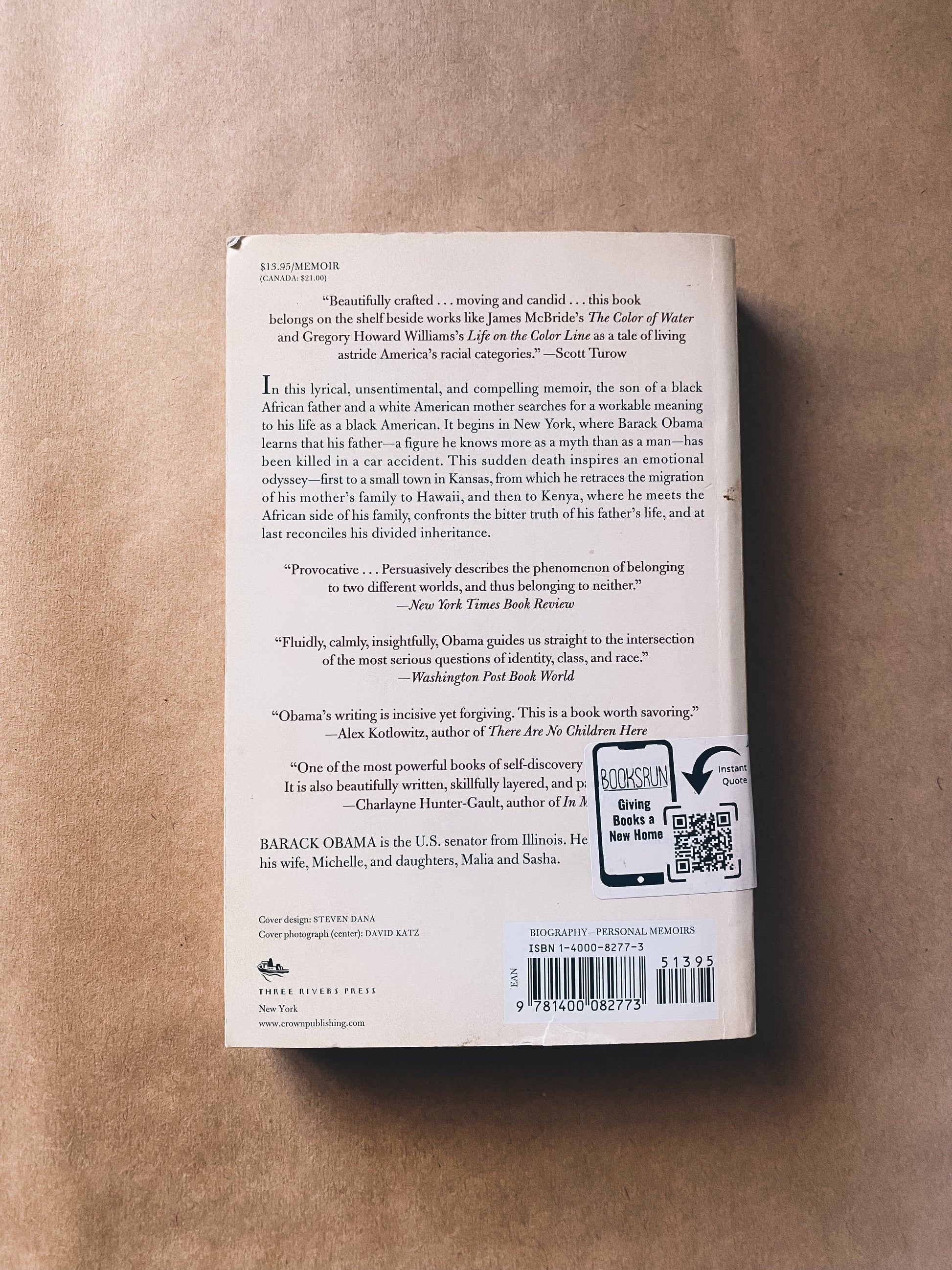 Dreams From My Father by Barack Obama Books Cree Myles