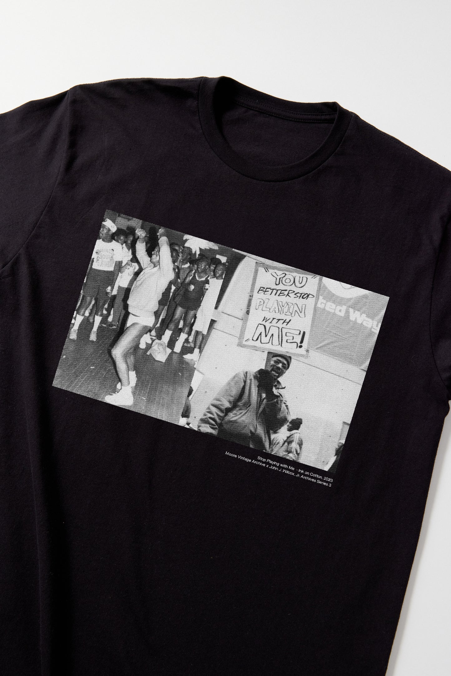 Stop Playing with Me / Against All Evil T-Shirt (PRE-ORDER) Moore Vintage Archive