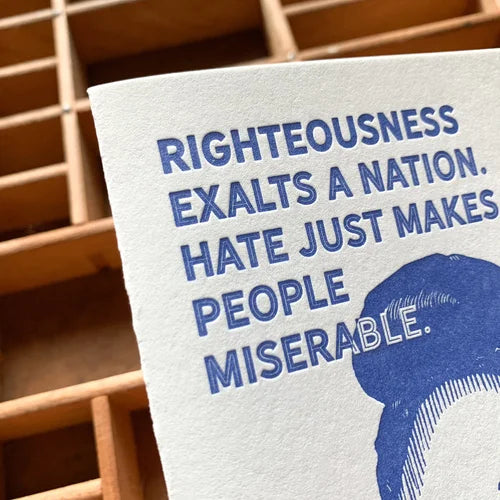 Fannie Lou Hamer Greeting Card Blackbird Letterpress