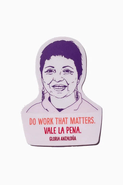 Gloria Anzaldúa Sticker Blackbird Letterpress