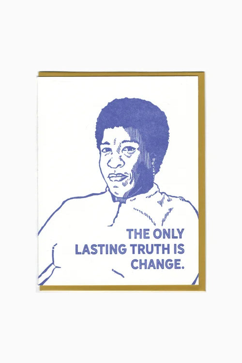 Octavia Butler Greeting Card Blackbird Letterpress