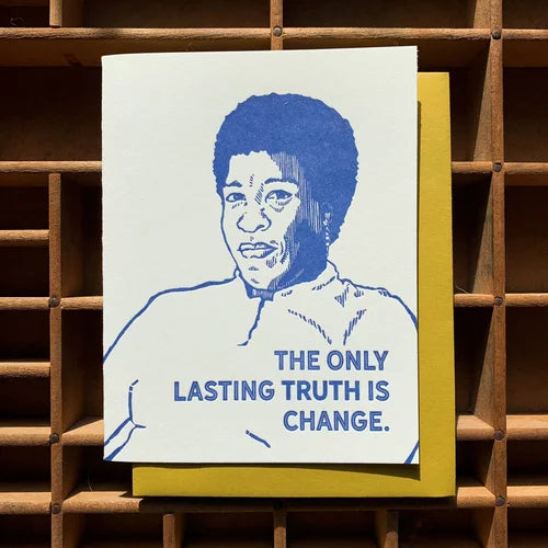 Octavia Butler Greeting Card Blackbird Letterpress